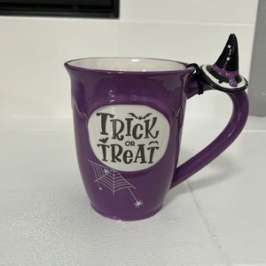 Trick or Treat Purple Witch Hat Mug
